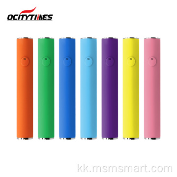 түрлі-түсті 510 жіп cbd vape батареясын аяқтаңыз